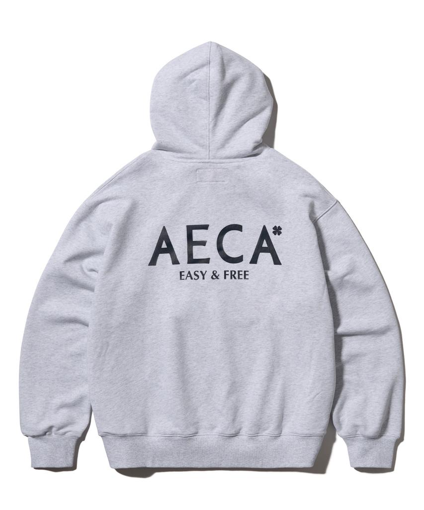 Толстовка Aeca Aeca Signature на молнии - Светло-серый