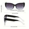 Cat Eye Gradient Fashion Sunglasses for Women Vintage Shades UV Protection Eyewear for Outdoor Hiking