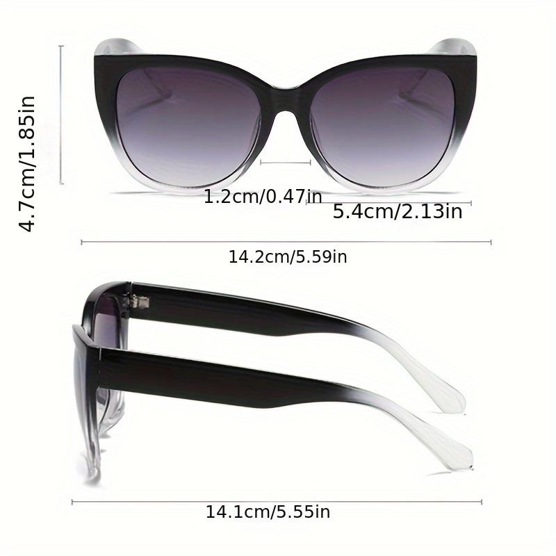 Cat Eye Gradient Fashion Sunglasses for Women Vintage Shades UV Protection Eyewear for Outdoor Hiking