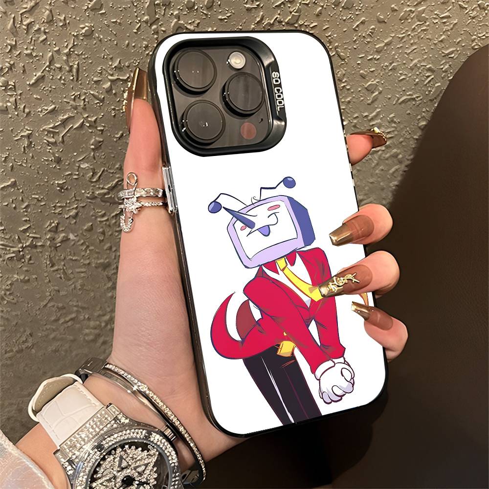 Чехол для телефона Tenna D-DeltaruneS для iPhone 15, 17, 11, 14, 13, 16, 12, E, Max, Plus, Air, Pro, Mini Черный Матовый