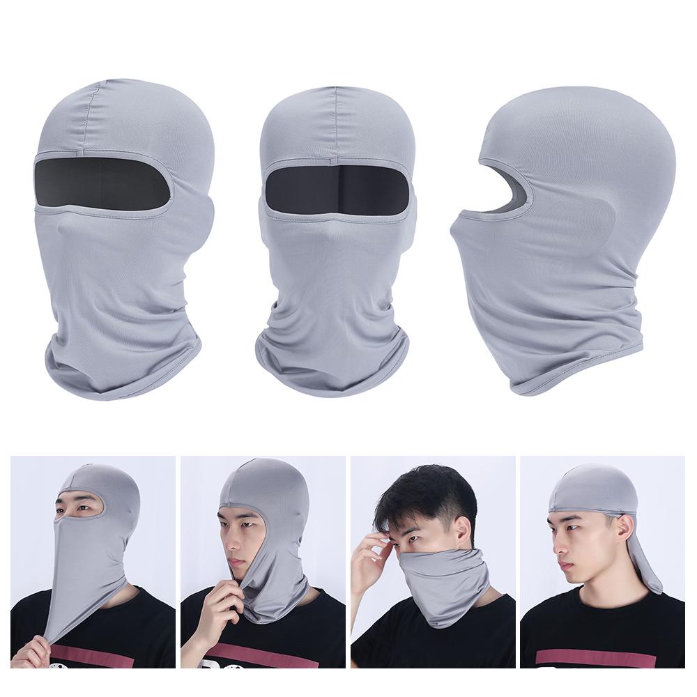 Male's Cycling Cap Balaclava Full Face Ski Mask Hiking Camping Hunting Tactical Military Cap Bike Hats Neck Gaiter High Quality Practical Daily Use