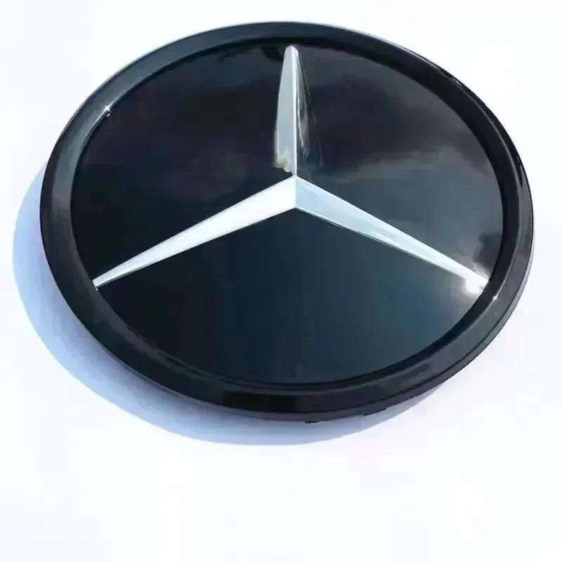 TVE4 Для Mercedes-Benz W164 ML-класса До 2013 года 185 мм 3D ABS логотип Передняя решетка радиатора значок звезда с зеркальной нижней частью