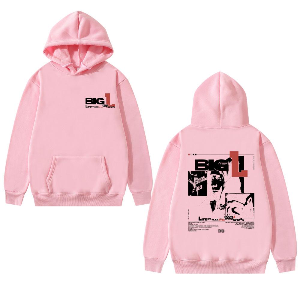 Rapper The Notorious Big L Lifestylez of The Poor and Dangerous Hoodie Biggie Smalls Pullover Men's Hip Hop Oversized Hoodies