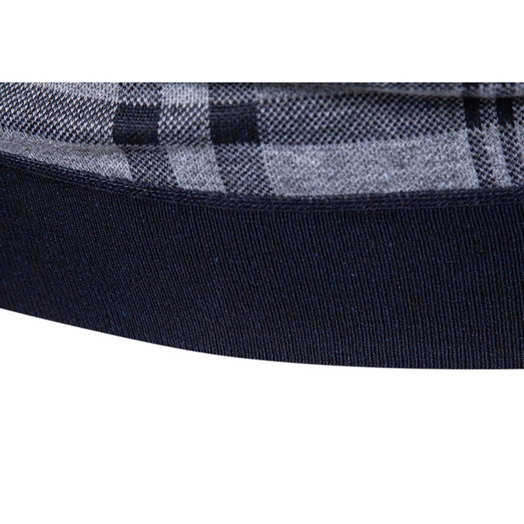 Men's Winter Fleece-Lined Plaid Vest, Pullover, Loose-Fitting Men's Sleeveless Sweater Vest