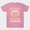 T Shirt Women November 2010 08 Years Of Being Awesome Harajuku Print Kawaii Tshirt Summer Short Sleeve Female T-Shirt Top Tee
