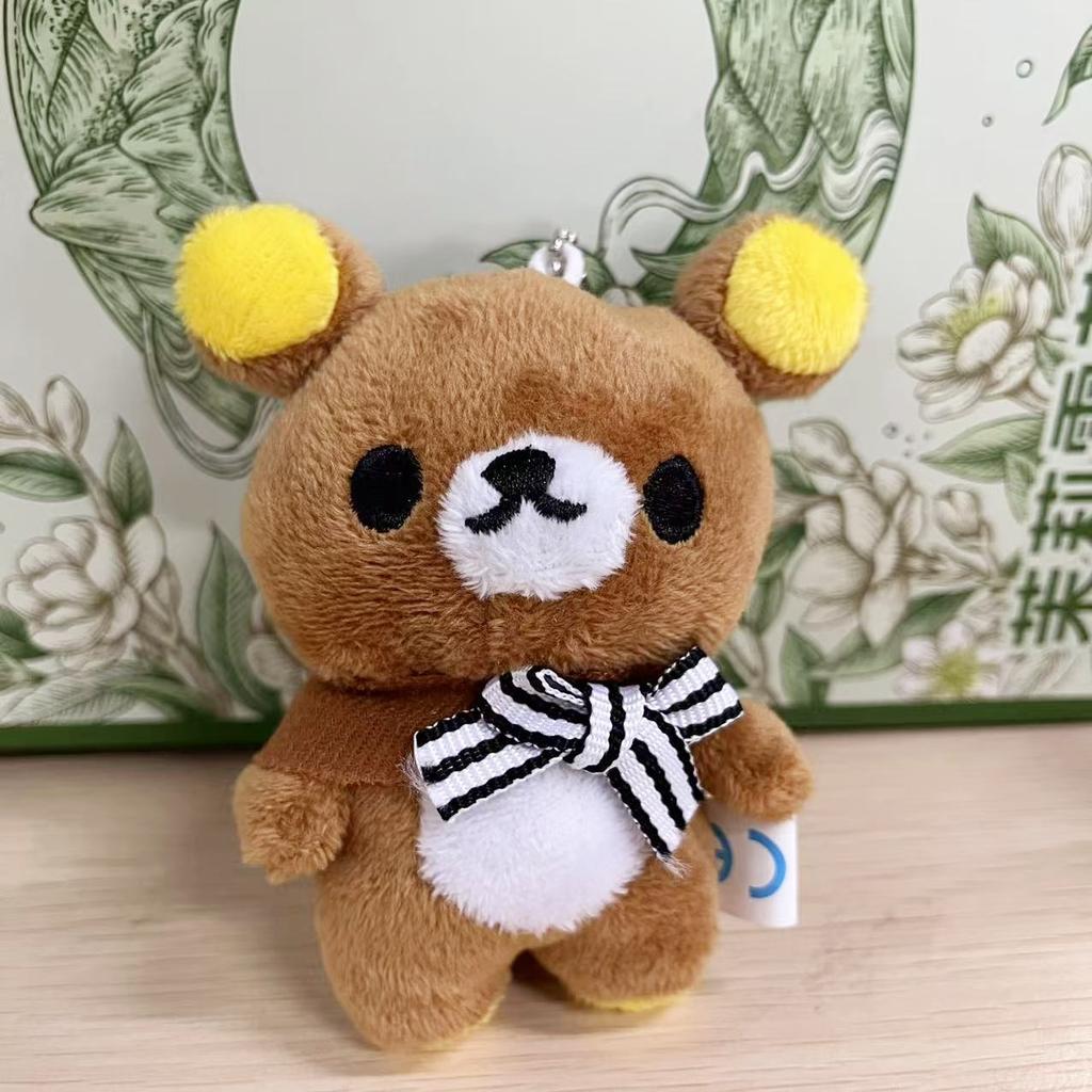 НОВЫЙ Спальный мешок Плюшевая кукла-брелок Rilakkuma креативность расслабляющий медведь Korilakkuma Японский медведь Expo Osaka Брелок для рюкзака Подарок