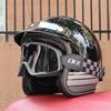 Мотоциклетный шлем Ретро Винтажный шлем лицо Ретро 3/4 шлем casco moto Capacete Винтажный шлем мотоциклетный мотокросс ORZ