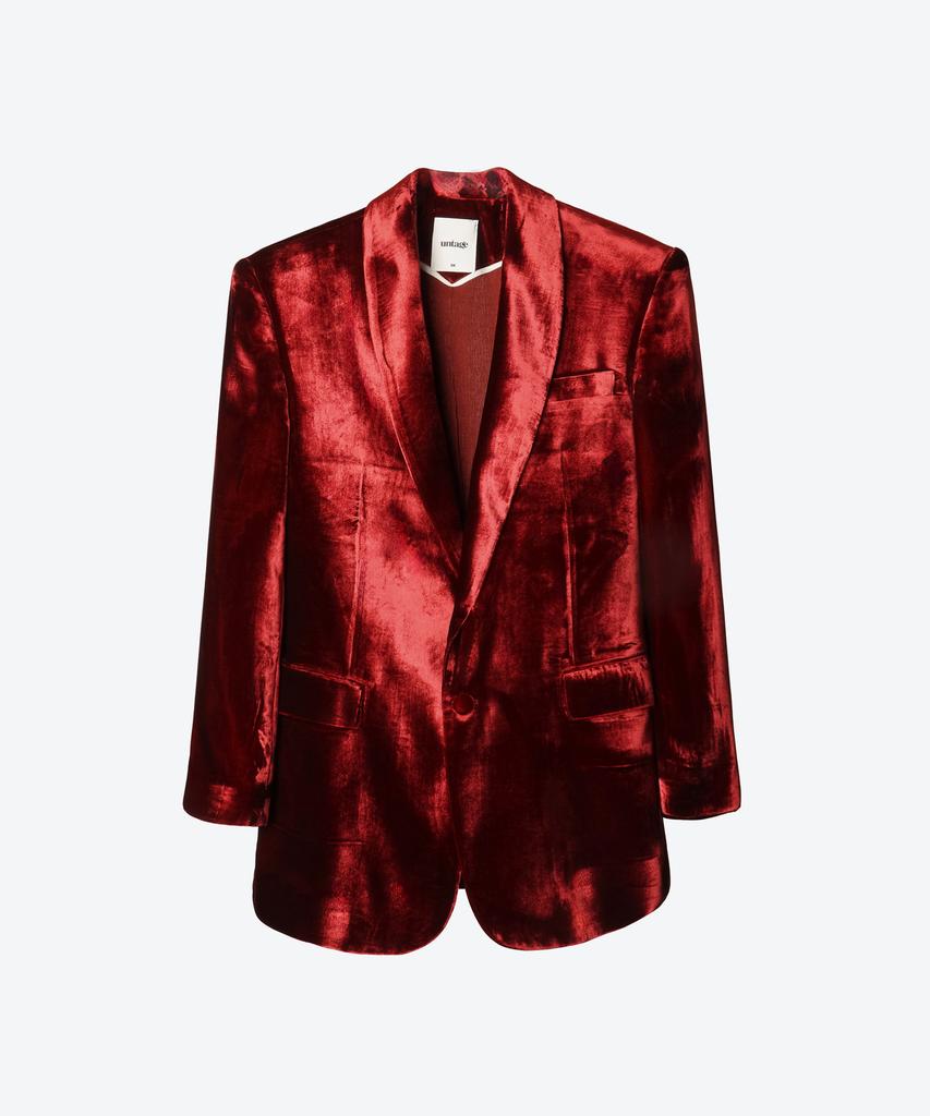Untage Velvet Tuxedo Jacket (Unisex)_Uth-Fb49