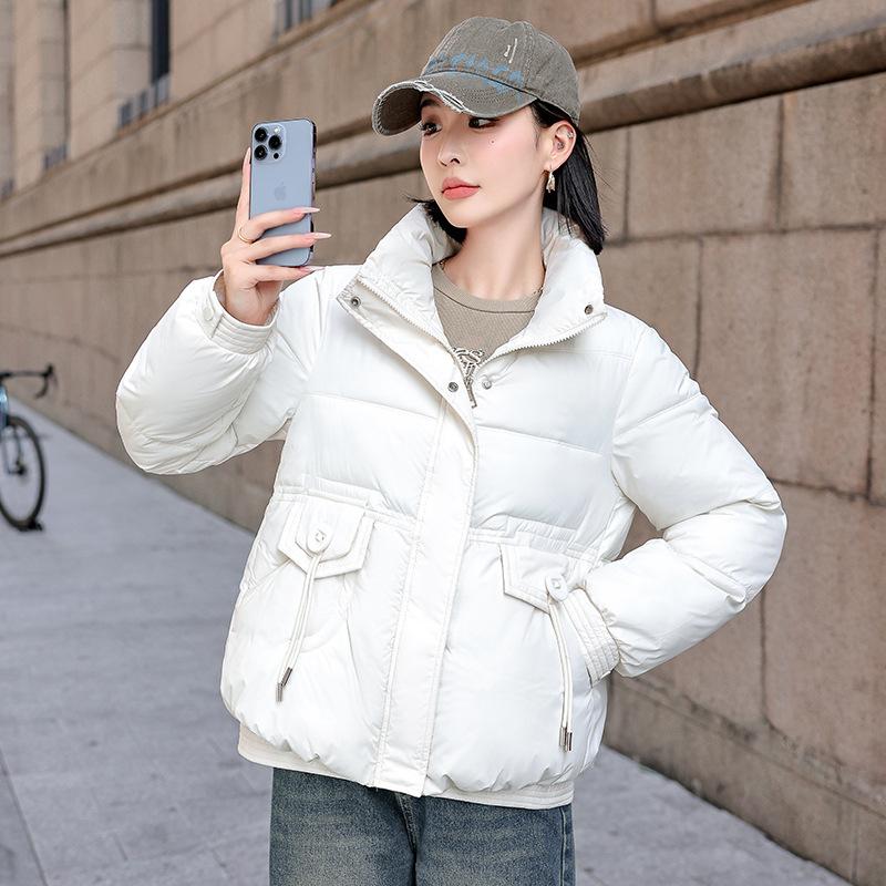 European winter new down cotton clothes women's short stand-up collar small thickened fashion jacket bread cotton-padded clothes