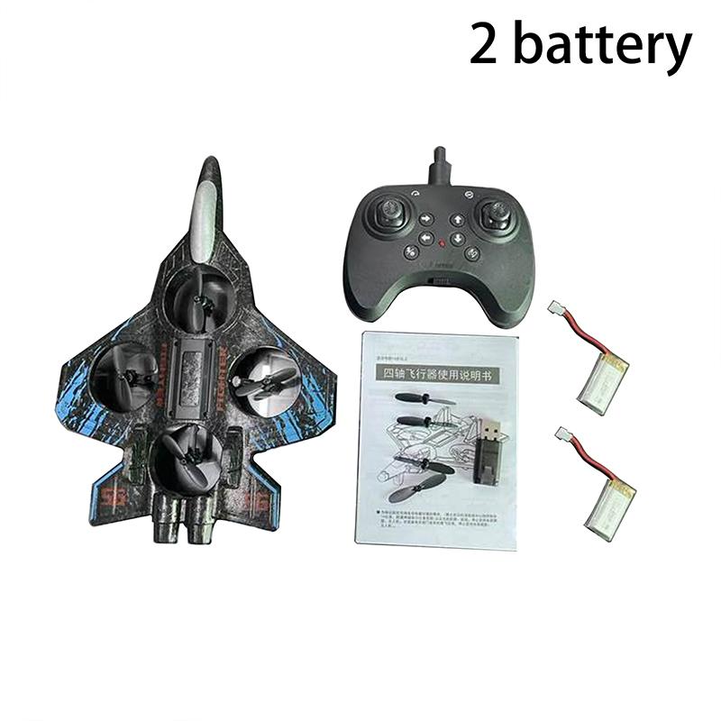 1 Set Electric Foam Glider Stunt Tumbling Uav Hovering Helicopter Aircraft Model 2.4G Remote Control Fighter With Led Lights