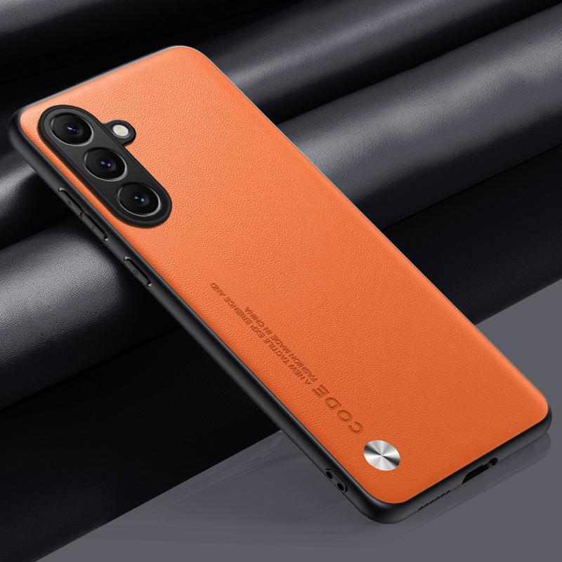 Роскошный чехол из искусственной кожи для Samsung Galaxy A55 5G, задняя крышка, противоударный чехол из ТПУ силикона с полной защитой для Samsung A35
