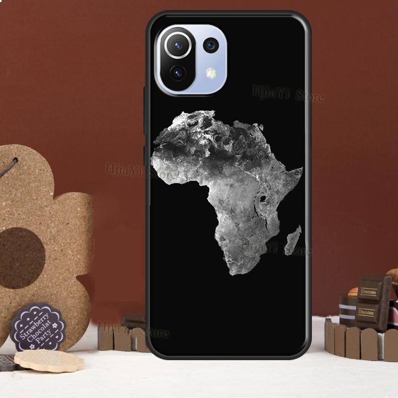 Africa Map Funda For POCO F5 X3 X4 X5 Pro F4 GT C40 F3 Case For Xiaomi 11T 12T Pro 12 X 13 Lite Cover