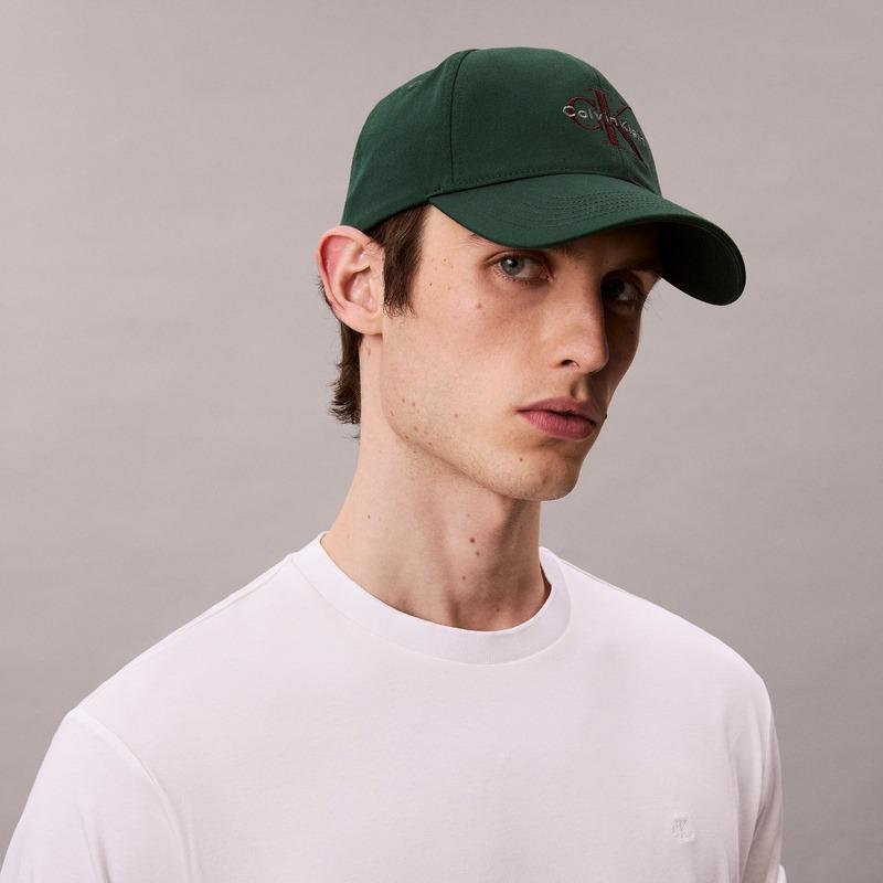 Calvin Klein Classic embroidered sports cotton peaked cap, same style for men and women, couple model, sycamore color 4G5004G-LLG