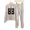 Fashion Casual Lady Temperament Sweater Suit Two-piece Summer Sequined Women's Clothing