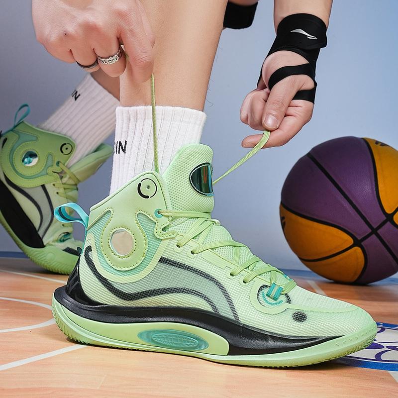 Мужская обувь весна осень 2025 новая молодежная баскетбольная спортивная повседневная обувь мужская модная обувь все сочетается студенческие высокие кроссовки