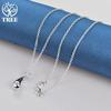 925 Sterling Silver Water Droplets Pendant Necklace Jewelry