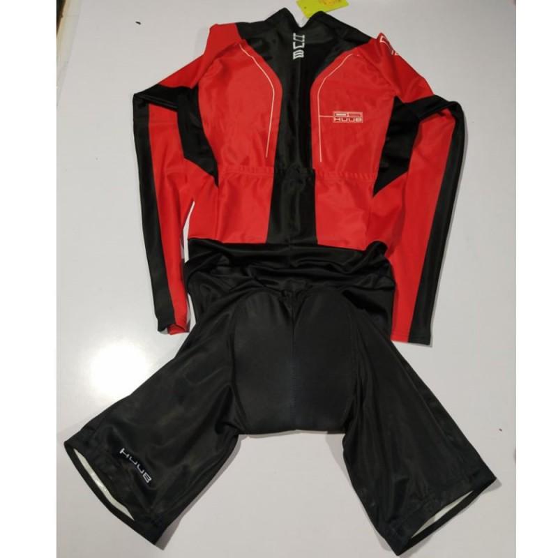 Mens Triathlon Cycling Suit One-Piece Quick-Dry Compression Gear Road Bike Racing Training Safety Protective Wear