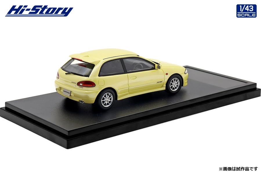 INTERALLIED Hi Story Mitsubishi MIRAGE Champagne Yellow Готовый продукт 1/43 CYBORG-R (1992)