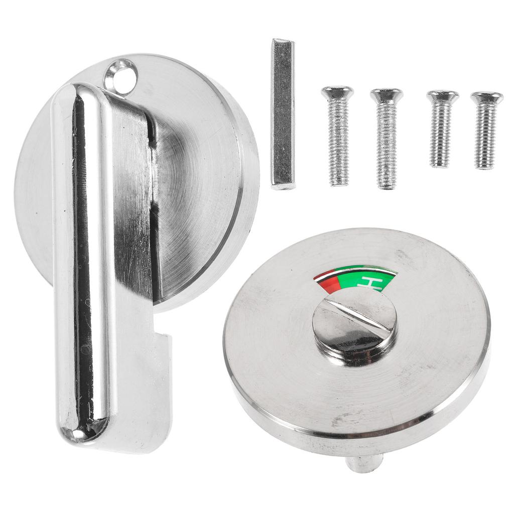 Heavy Duty Metal Door Lock for Bathroom Shower Cubicle with Dual Color Indicator Green Red Occupied Vacant Sign Commercial