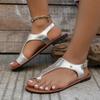 Модные женские сандалии Модные римские сандалии Летние новые шлепанцы с открытым носком Пляжная обувь для женщин Повседневные сандалии для отдыха на открытом воздухе Sandalias Mujer