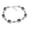 Silver Bracelet with Natural Sapphire, Cubic Zirconia, Product Weight 11.42 Gr (2190868)
