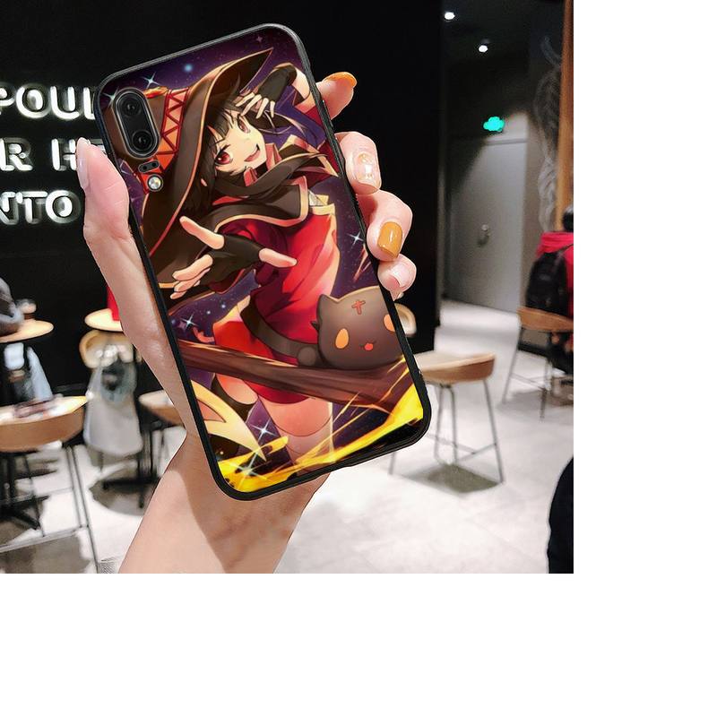Чехол для телефона японского аниме Konosuba Megumin для Huawei P30 plus P8 lite P9 lite, чехол для Psmart P20 pro P10 lite