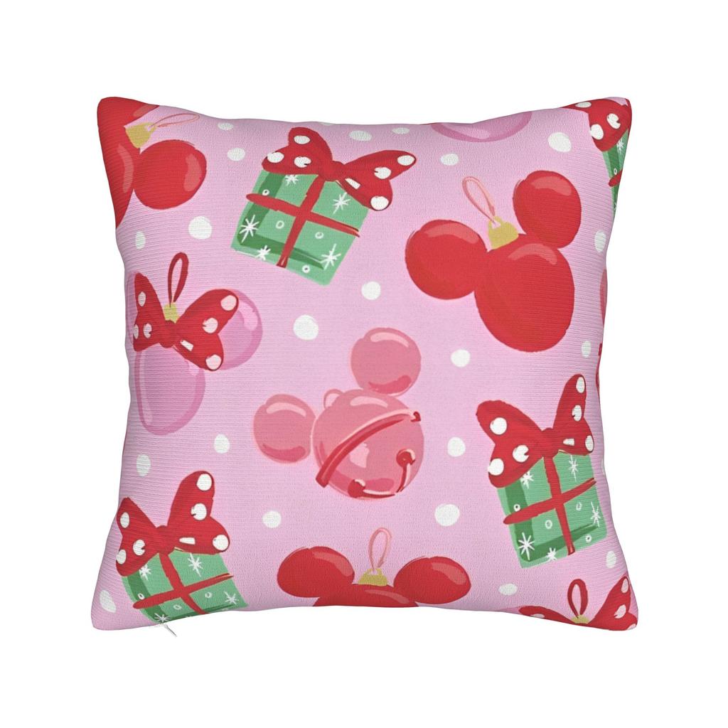 Mickey Cartoon Pillowcase Polyester Cushion Cover Decor Pillow Case Cover Home Square 45X45cm