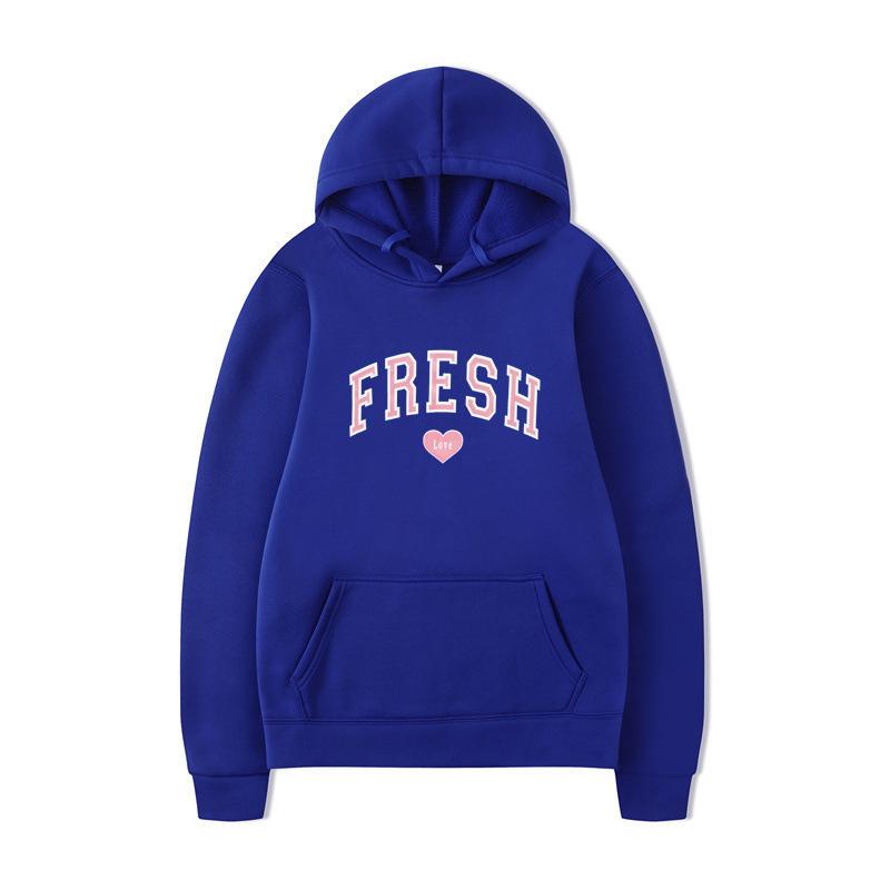 Sweater Hooded Casual Fashion Versatile Long Sleeve Trend Autumn Sports Fleece Pullover