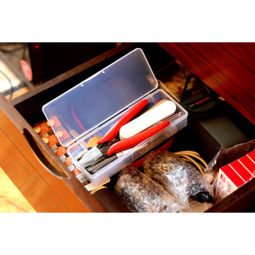 14-Piece Plastic Model Tool Set for Beginners, Includes Thin-Blade Nippers, File, Tweezers, and Design Cutter with Storage Box. Perfect for Plastic Mo