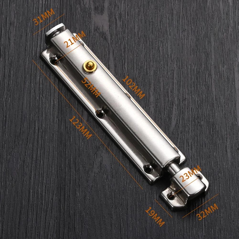 Self-Elastic Latch Button Door Latch Bolt Lock Stainless Steel Spring Bounce Door Window Automatic Sliding Bolt Hardware