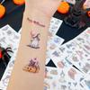 Halloween Candle Tattoo Stickers Halloween Party Candle Surface Decoration Cartoon Stickers DIY Cute 1PC