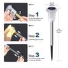 Solar Outdoor Lights Garden Lamp Solar Powered Waterproof Landscape Path Outdoor for Yard Backyard Lawn Patio Decorative