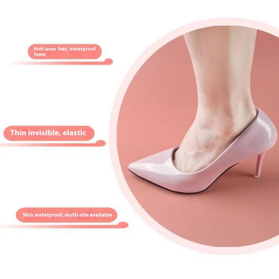 Invisible Heel Anti-Wear Sticker Waterproof Strong Viscosity Heel Protection Pad Transparent Thin Stickers Friction-reducing Heel Sticker for High