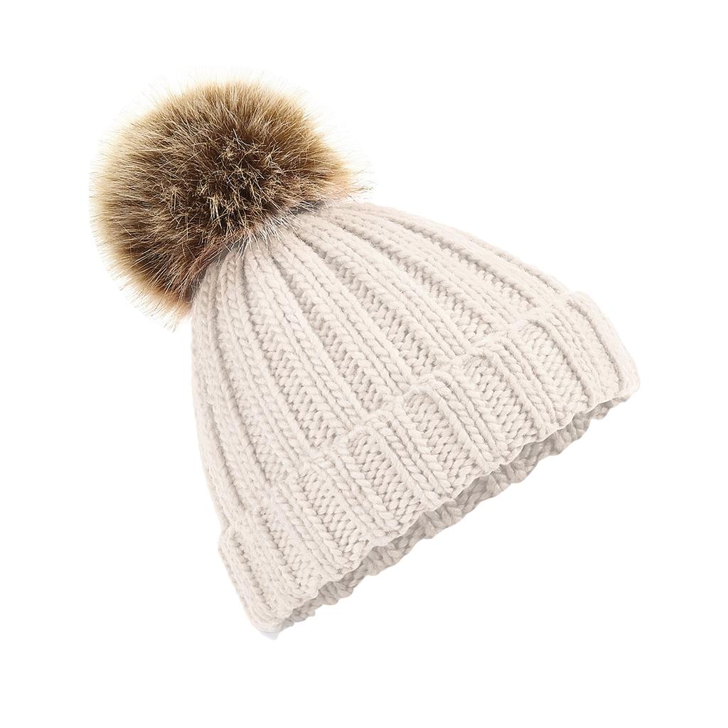 Beechfield Childrens/Kids Pom Pom Knitted Beanie