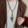 Geometric Bohemian Style Choker Wood Long Sweater Chain Ethnic Style Necklace  Jewelry Accessories