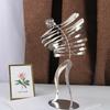 Stainless Steel Humanoid Windmill Metal Rotating Windmill Metal Paper Man Wind Spinner Outdoor Park Beach Rotating Decoration