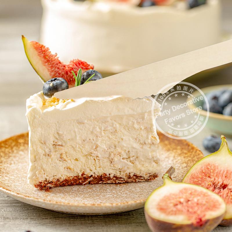 Disposable Wooden Spoon Fork Knife Cutlery Set Rustic Wedding Birthday Party Tableware Decoration Supplies Dessert Cake Scoop