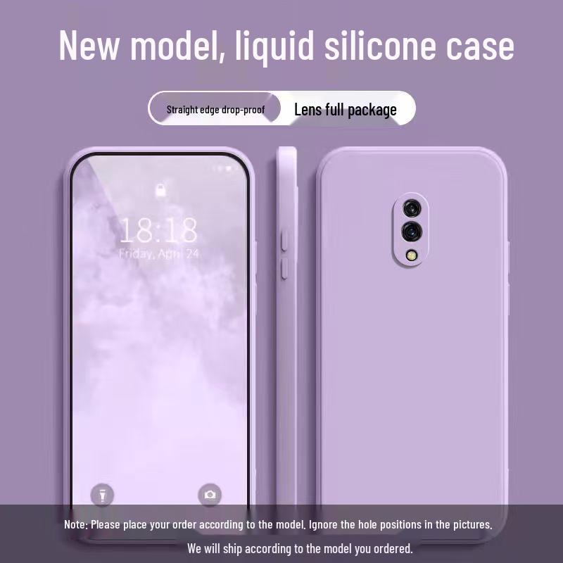 Защитный чехол-бампер для Realme X - Простой однотонный, Полное покрытие, Новый стиль