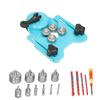 16Pcs Diamond Drill Bit Hole Saw 6?50mm Cutter Drilling Tool Set Kit for Tile WoodLight Blue