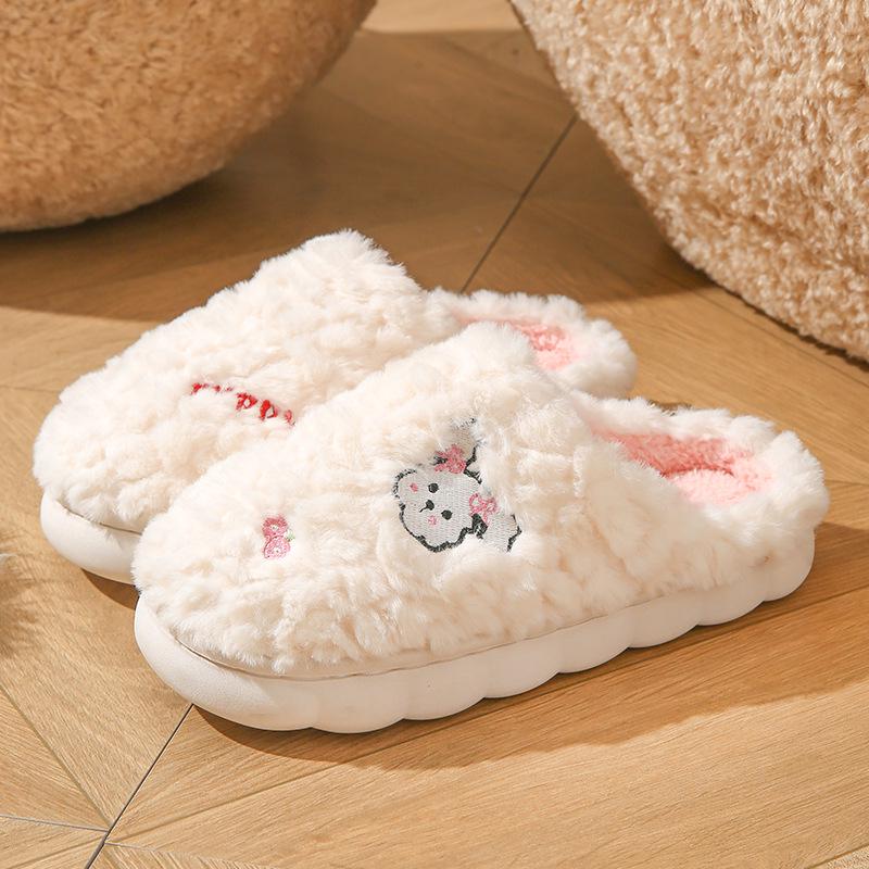 Autumn/Winter Indoor Outdoor Furry Cotton Slippers for Men & Women