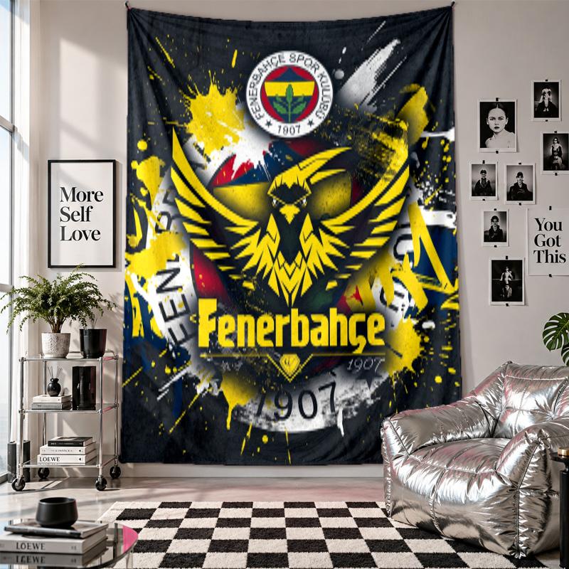 Fenerbahçe FC Wall Tapestry Home Decor Wall Hanging Cloth for Bedroom Living Room Background