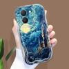 Cute Cartoon Pattern Cream Texture Casing Wavy Edge Soft Silicone Cover Phone Case for Vivo