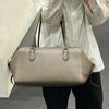Minimalist Style First-layer Cowhide Tote Bag, High-end Niche Design, Bowling Bag, Large-capacity Commuting, Single Shoulder, Armpit.