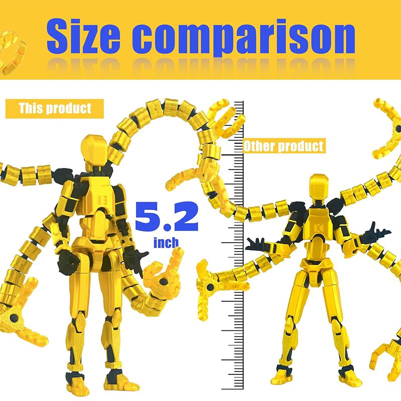 Сборка завершена 5,2 дюйма Фигурка T13 3D-печать Многосуставная Подвижная Титан 13 Счастливый Манекен Нова Робот Фигурка Подарки