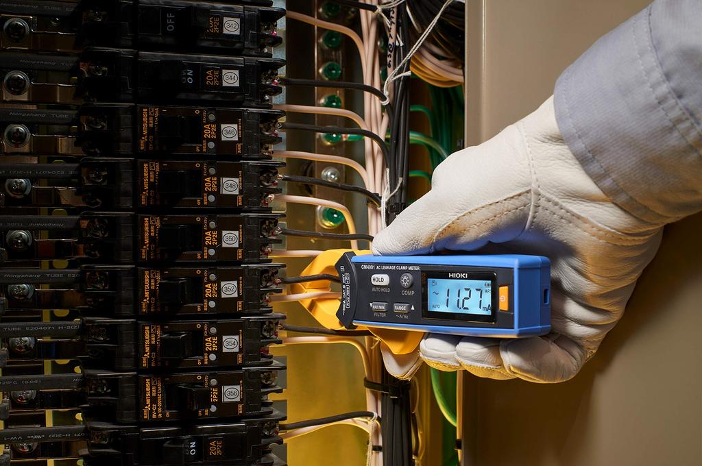 Измерительные клещи HIOKI AC Leak Clamp Meter CM4001 совместимы с беспроводным адаптером Z3210 Измерение утечки тока, обнаружение утечки переменного тока на землю 0,6 мА ~