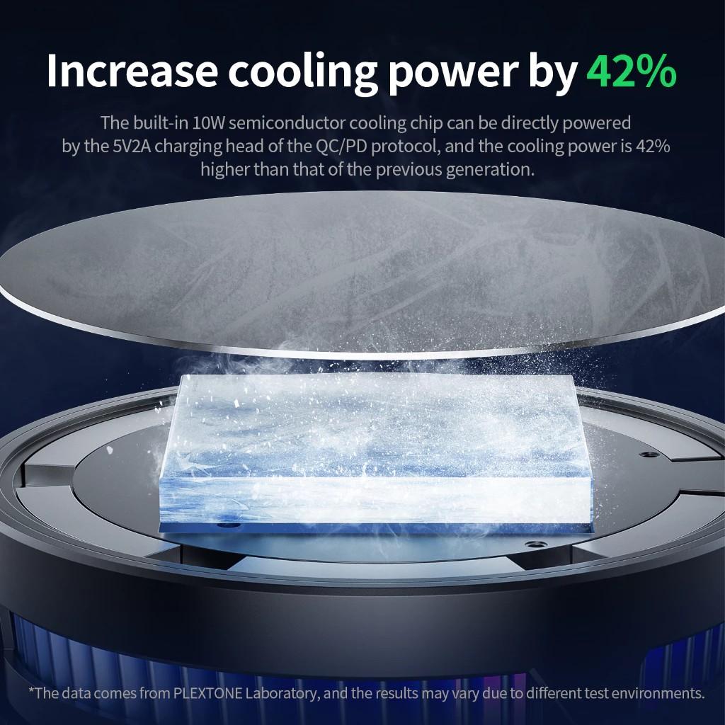 Plextone Ex2/Ex2 Pro Mobile Phone Cooler Mobile Cooling Fan Magnetic Cooler Gaming Radiator Mobile RGB Lighting