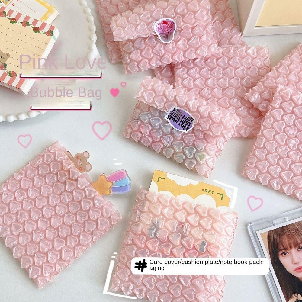 10/1 шт. Розовая пузырчатая пленка Самоклеящиеся упаковочные мягкие конверты Почтовый пакет Принадлежности для малого бизнеса