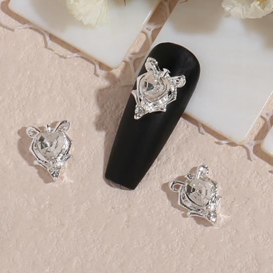 20Pcs Nail Ornaments Creative Shape Fade-Resistant Alloy Unique Butterfly Nail Charms Shiny Manicures Decor Birthday Gift