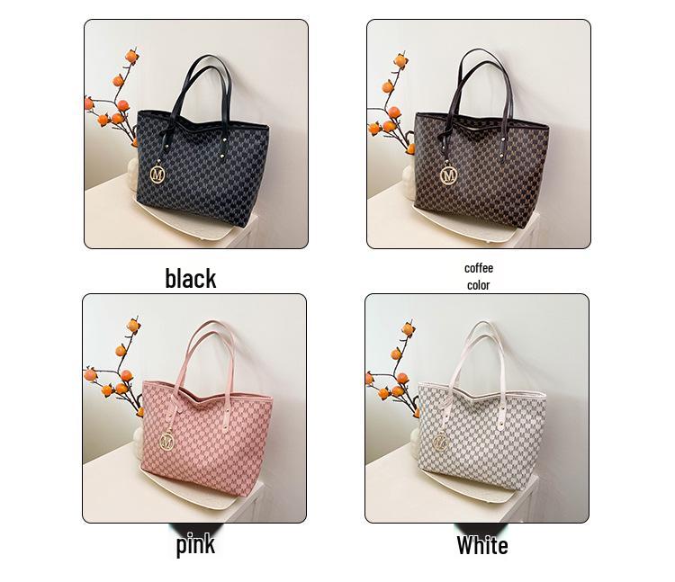 Stylish Large-Capacity Retro Commuter Tote: Versatile Korean Shoulder Handbag