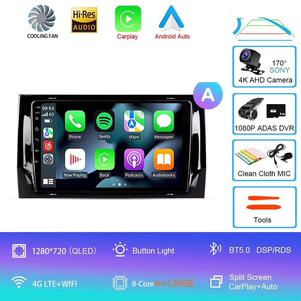 Автомобильный радиоприемник Android 14 для Skoda Kodiaq 2016–2021 Karoq NU7 2017–2021, мультимедийный видеоплеер, навигация, стерео GPS Andro